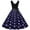 Purple, variant on IROINNID Sleeveless V-Neck Dress For Women Fashion Flare Vintage Dress Prom Swing Polka Dot Party Dress Prints Below The Knee A-Line Dress