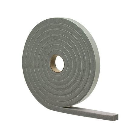 M-D Building Products 02238 1/8 in. x 1/4 in. x 17 ft. Gray Foam Window Seal for Ex-Small Gaps