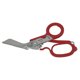 thumbnail image 5 of Tijeras de respuesta a emergencias Tijeras plegables con cortador de anillos Función de enganche para romper vidrios para interiores y exteriores Rojo, 5 of 10