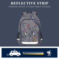 thumbnail image 5 of FORMRS School Backpack 17" Student Travel Bag with Laptop Compartment, Purple Floral Pattern, 5 of 7