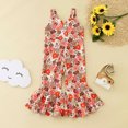 thumbnail image 3 of Gibobby Mono Ajustado de Verano Mono con estampado floral sin mangas para niñas pequeñas(Rosa， 6-12 Meses), 3 of 5