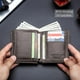 thumbnail image 4 of BULLCAPTAIN Cartera de Cuero Genuino con Bloqueo RFID de Gran Capacidad Negro QB-027, 4 of 12