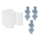 thumbnail image 4 of 50 tarjetas de nombre de mesa en blanco con 3 rollos de cinta, adorno multifuncional azul, 4 of 8
