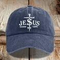thumbnail image 2 of Unisex Classic Baseball Cap Cross Print Adjustable Dad Hat Casual Outdoor Sun Protection Sporty Hat, 2 of 3