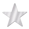 thumbnail image 2 of Club Pack of 36 Starry Night Themed Silver Metallic Foil Star Cutout Party Decorations 9", 2 of 2