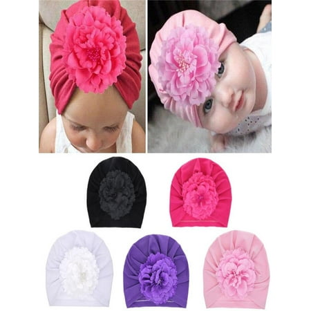 Newborn Baby Girls Boys Turban Hat Head Wrap Toddler Beanie Caps