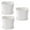 White, variant on (Clearance) BNNG Plant Pots, 3 Pack Modern Plastic Planters with Drainage Holes and Saucers for Indoor Outdoor Plants and Flowers, White, Home Office Decorations