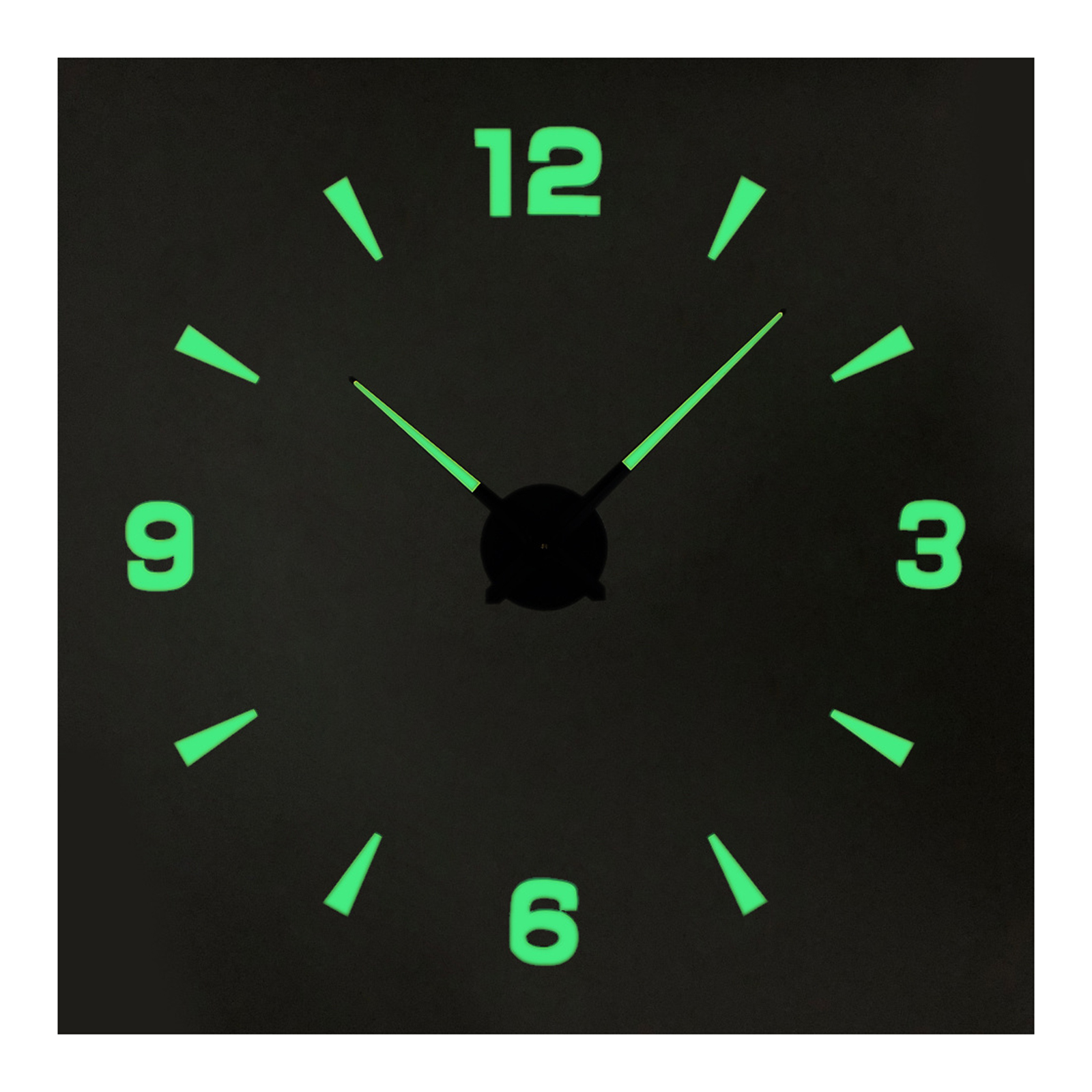Stamens Clock,Luminous Wall Clock Modern Simple Silent Clock