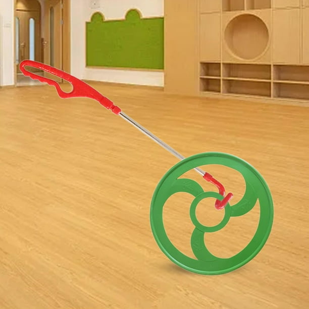 Juguete de aro rodante CUTICAT para niños 12 pulgadas verde