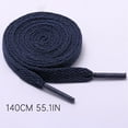thumbnail image 2 of WYQLFSB 1 Pair Sneaker Shoelaces Wear Knitted Solid All Shoe Laces for Bag Navy, 2 of 3