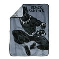 thumbnail image 2 of Marvel Black Panther 'King' Silk Touch Fleece Throw, Microfiber, 2 of 2