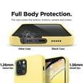 thumbnail image 4 of Dteck iPhone 12 Case, iPhone 12 Pro Case, Ultra Slim Fit iPhone Case Liquid Silicone Gel Cover Anti-Scratch Shockproof Case Compatible with iPhone 12 / iPhone 12 Pro 6.1", Yellow, 4 of 6