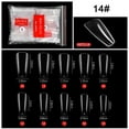 thumbnail image 2 of 500Pcs French Point Ballet Nail Clear Gelly Tips Soft Gel Full Cover Nail Tips Long Almond Nail (Clear), 2 of 7