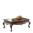 thumbnail image 3 of Home Elegance 3526-30 20 x 34 x 54 in. Mariacarla Cocktail Table with Marble Top - Dark Cherry, 3 of 3