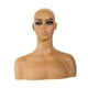 thumbnail image 3 of Busto de cabeza de maniquí femenino de PVC con orificio para la oreja para peluqueros y estilistas., 3 of 9