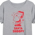 thumbnail image 3 of Peanuts - Christmas - Santa Snoopy - Women's Oversized T-Shirt, 3 of 5