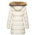 thumbnail image 6 of WenVen Women's Plus Size Winter Coat Fleece Puffer Coat Thicken Puffer Jacket Beige 3XL, 6 of 8
