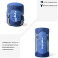 thumbnail image 7 of Summercome Compression Sack, 40% More Storage Space Saving, 35L Large Capacity Compression Stuff Sack, Water-Resistant & Ultralight Sleeping Bag Stuff Sack, Space Saving Gear for Camping Hiking (Blue), 7 of 7