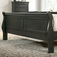 thumbnail image 3 of Furniture of America Jussy Transitional Solid Wood Twin Sleigh Bed in Gray, 3 of 6