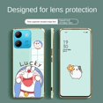 thumbnail image 3 of infinix Note 30 Pro 5G 30i Note30i Elegante Lucky Doraemon Brillante Plating Square Edges Funda Exquisita Suave, 3 of 4