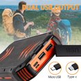 thumbnail image 6 of DFITO Solar Power Bank Qi Portable Charger 30000mah Battery W/ PD 18W Fast Charge, 6 of 8