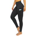 thumbnail image 2 of LMB Lush Moda Leggings for Women with Pockets Extra High Waist Slimming Design, Extra Soft, Black, Fits X-Small to Medium, 2 of 5