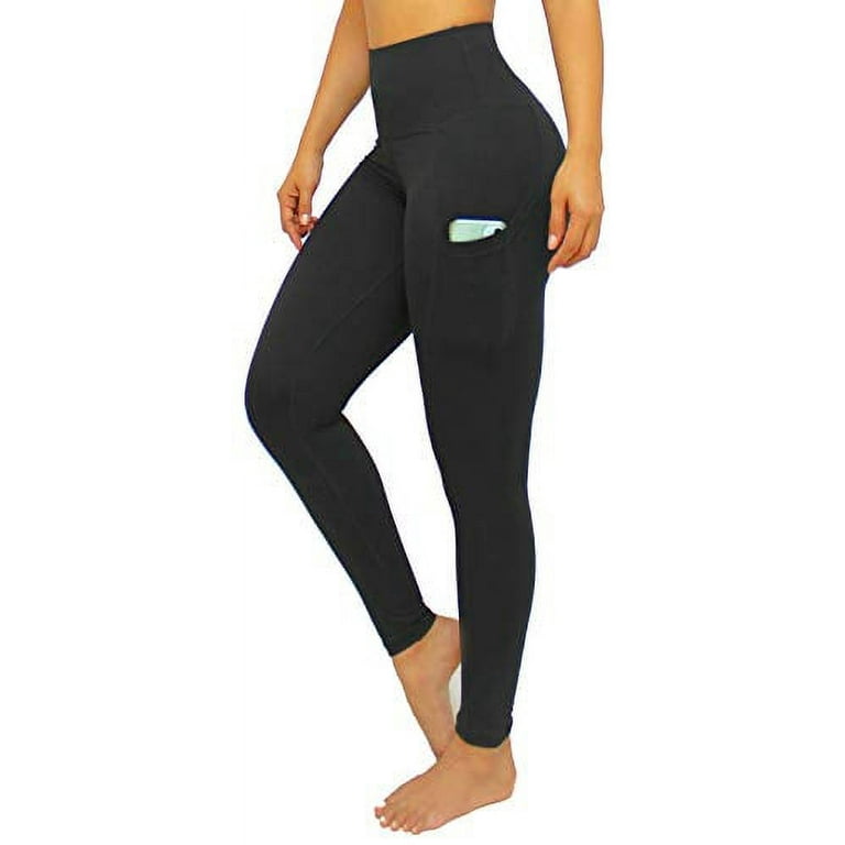 LMB Lush Moda Leggings for Women with Pockets Extra High Waist Slimming  Design, Extra Soft, Black, Fits X-Small to Medium 