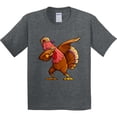 thumbnail image 3 of Inktastic Dabbing Turkey Thanksgiving Youth T-Shirt, 3 of 5