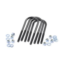 Rough Country 9/16" Round Suspension U-Bolts | 9/16 x 3 x 7.25 - 7622