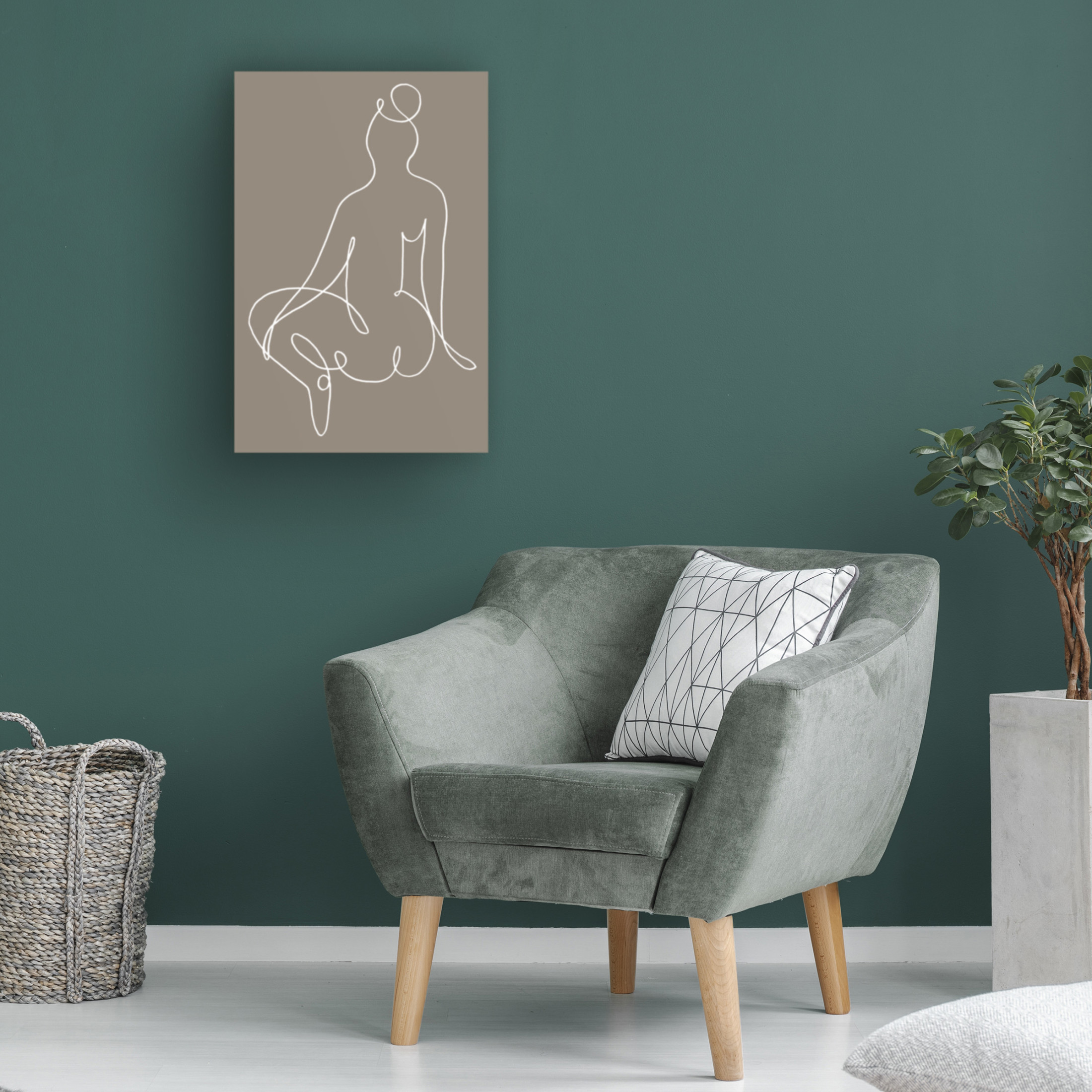 Pictufy Studio II 'Sitting Down 2' Canvas Art - 22 x 32 Inches