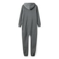 thumbnail image 6 of Rdhnmea Mens Fleece Lined Hooded Jumpsuit Full Zip  one-piece  Rompers One Piece Overalls Jogging Suit Tracksuit with Pockets, 6 of 10