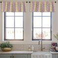thumbnail image 3 of LALILO Kitchen Curtain Valance Geometric Ethnic Oriental Rod Pocket Window Curtain 52"x 18" Set of 2, 3 of 5