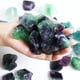 thumbnail image 2 of Nvzi Piedras decorativas de fluorita arcoíris multicolor, 1 lb, 2 of 5