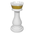 thumbnail image 2 of 2× Chess Pieces Statue Sculpture Collectible Figurine Resin Craft Furnishing Home Decor Contemporary Office Decoration , Rook, Small, 2 of 7