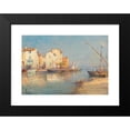 thumbnail image 2 of Henry Malfroy 24x18 Black Modern Framed Museum Art Print Titled - Pattern of Martigues, 2 of 5