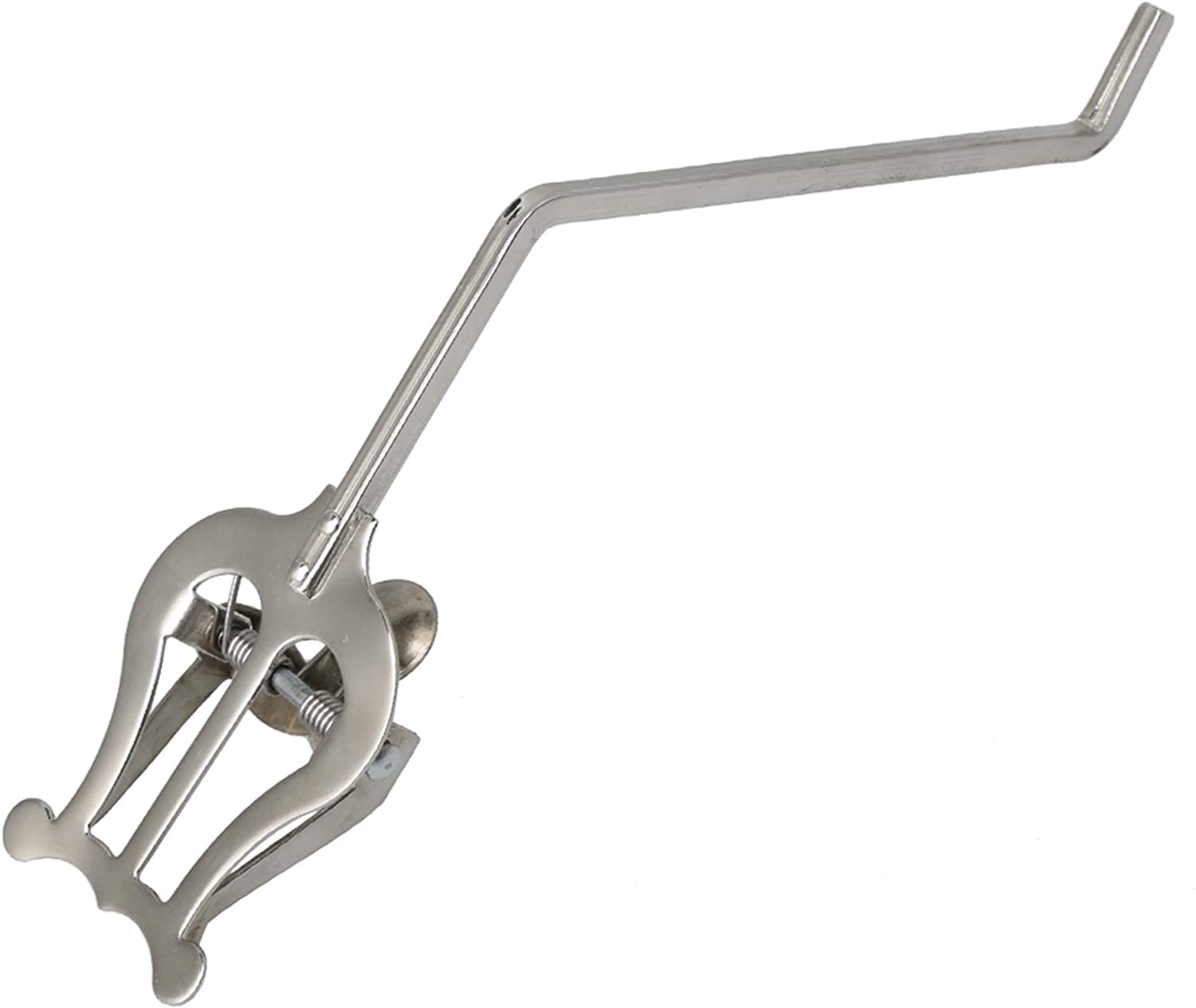 ABCISI Saxophone Band Clamp-On Holder Replacement for Alto & Tenor, Nickel-Plated Saxophone Marching Lyre Music Sheet Clip, Musical Instrument Accssories