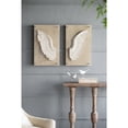 thumbnail image 5 of A&B Home Framed Wood Carved Wings - 2-Piece - Clear Frame - White Washed Finish, 5 of 6