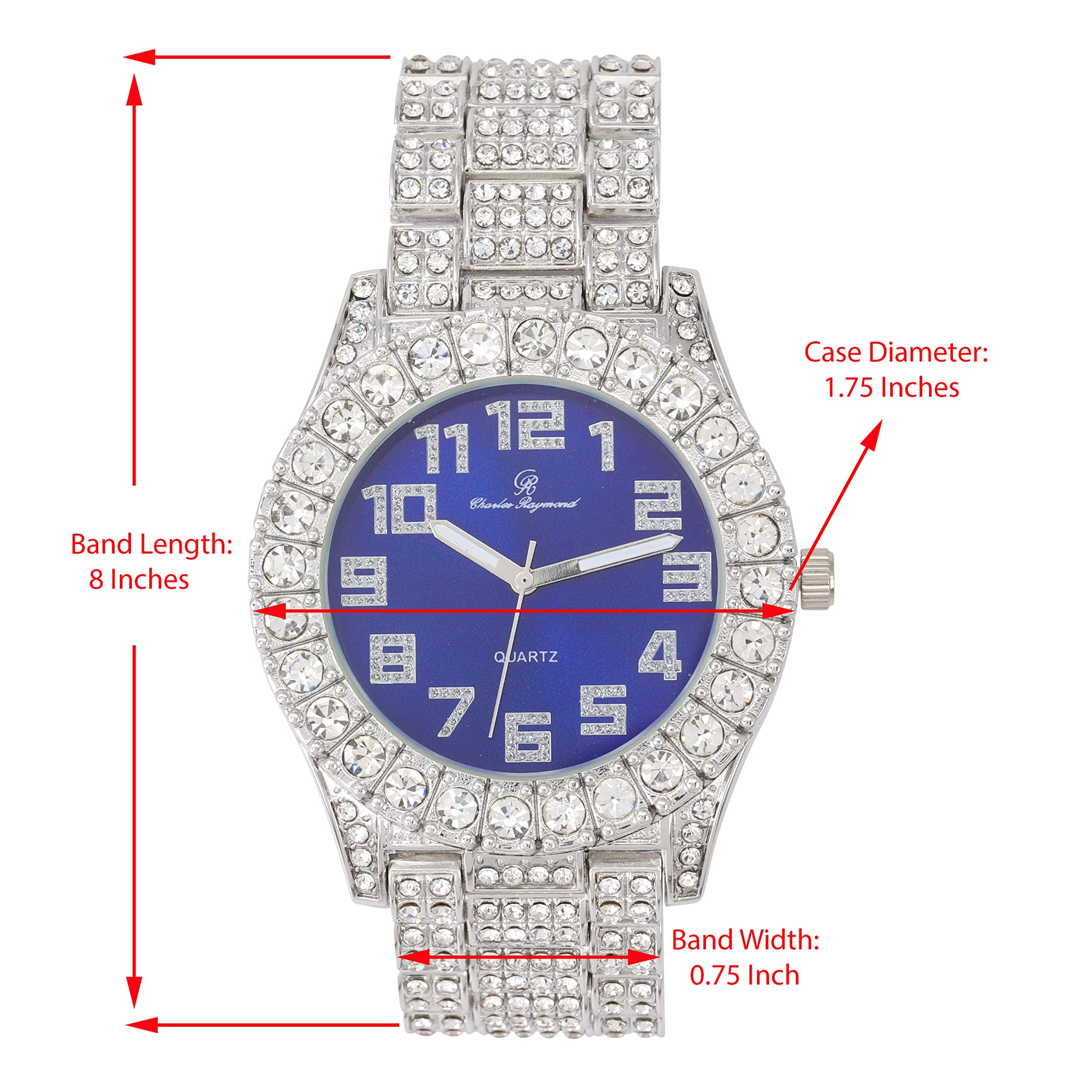 Charles raymond deals iced out watch