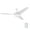 White, variant on Honeywell 51804-45 52 in. Remote Control Contemporary Indoor LED Ceiling Fan with Light - Bright White