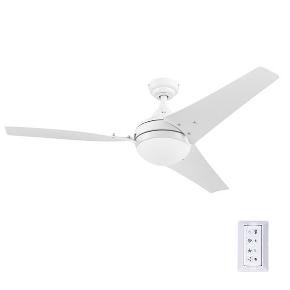 Open Box Honeywell Ceiling Fan, Quiet Motor & Remote Control, 52", Bright White
