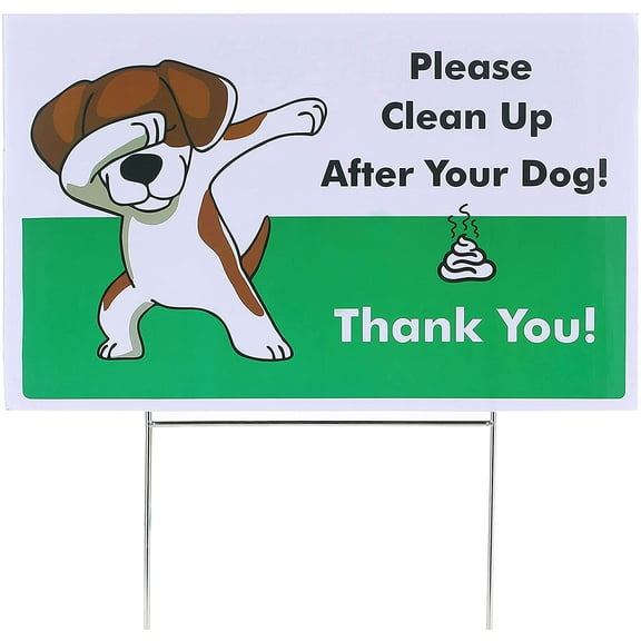 Mr. Pen- Yard Signs, No Pooping Dog Signs for Yard