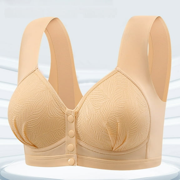 High Support Wireless Bras For Women, Full Coverage Adjustable Strap Bras With No Underwire, Comfortable Everyday Bras For Large Busts