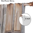 thumbnail image 5 of Barn Door Curtains, Wooden Rustic Village Farmhouse Western Country Farm Retro Woods Vintage Print Pattern Window Drapes for Living Room Bedroom Drape 2 Panel Set,42x54 Inch, 5 of 6