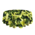 thumbnail image 5 of Camouflage Round Tablecloth 60x60in(153x153cm) – Waterproof Polyester Table Cover with Full Print Design, Wrinkle Resistant & Washable for Kitchen Dining Party Decor, 5 of 6