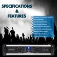 thumbnail image 3 of MUSYSIC Amplificador de potencia de 2 canales sin distorsión y sonido claro, amplificadores profesio, 3 of 6