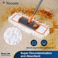 thumbnail image 2 of Yocada 3-Pack Microfiber Replacement Mop Pads,Dual Dry-Wet Cleaning for Wood/Tile/Marble, Washable, 2 of 7
