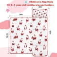 thumbnail image 5 of White Christmas Santa Pattern Toddler Nap Mats for Kids Preschool,60"x20" Sleeping Mat Bag or Kids,Toddler Sleeping Bag,Toddler Nap Mat or Daycare, 5 of 6
