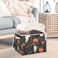 thumbnail image 3 of Yayeee Collapsible Cube Storage Bin with Lid Fabric Closet Decorative Basket with Handles, Autumn Ghost Pattern, 3 of 7