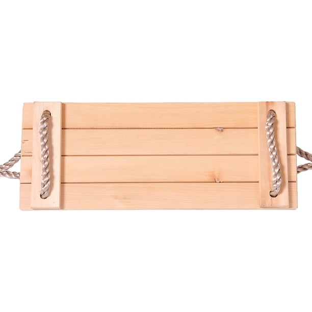 Balançoire en bois avec corde de jute réglable et durable, balançoire Balançoire en bois avec corde de jute réglable et durable, balançoire