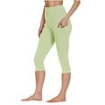 thumbnail image 7 of BLVB BLVB Capri Leggings for Women with Pockets High Waisted Yoga Pants Stretch Workout Gym Capris Cropped Trousers, 7 of 7